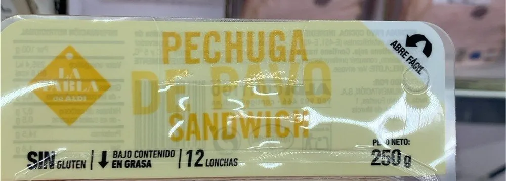 Pechuga de Pavo Sandwich