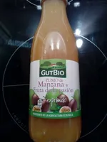 Zumo manzana y fruta pasión