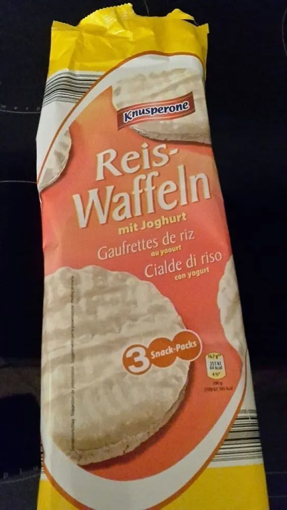 Gaufrettes de riz au yaourt
