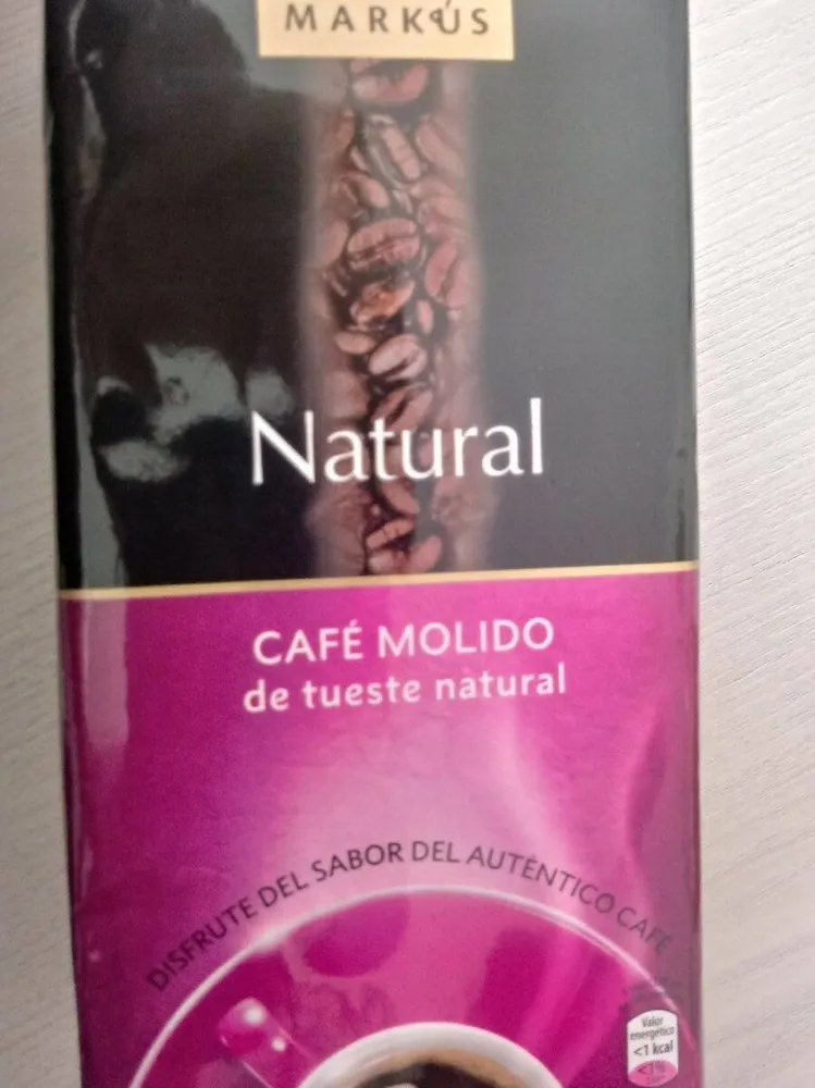 Cafe molido de tueste natural