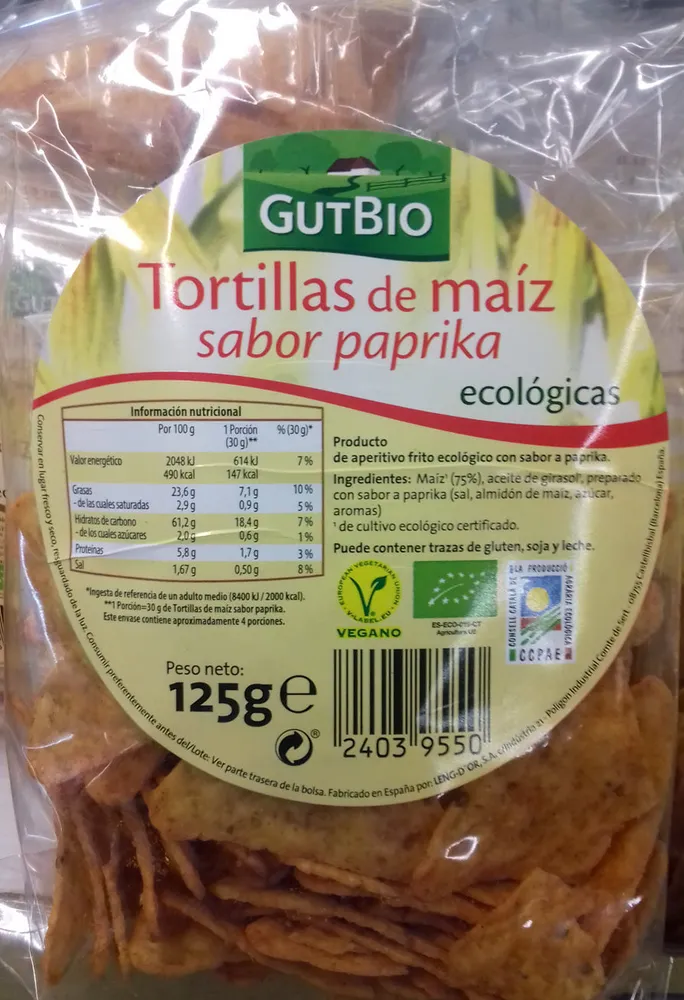 Tortillas de maíz