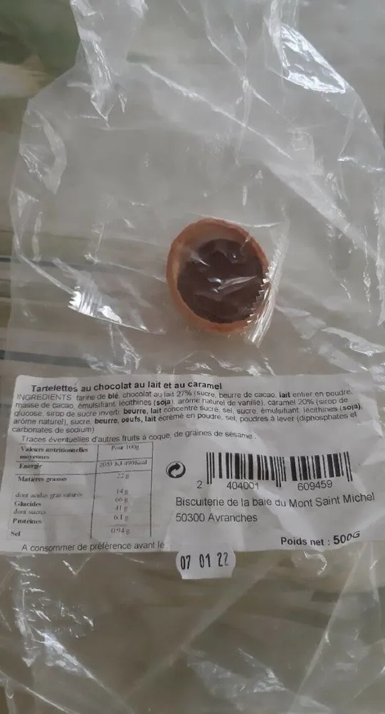 Tartelettes au chocolat au lait et au caramel