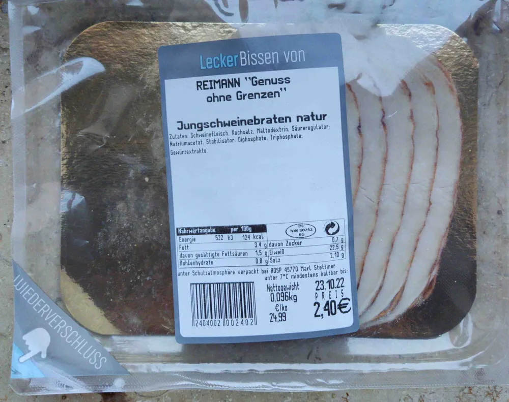 Jungschweinebraten natur