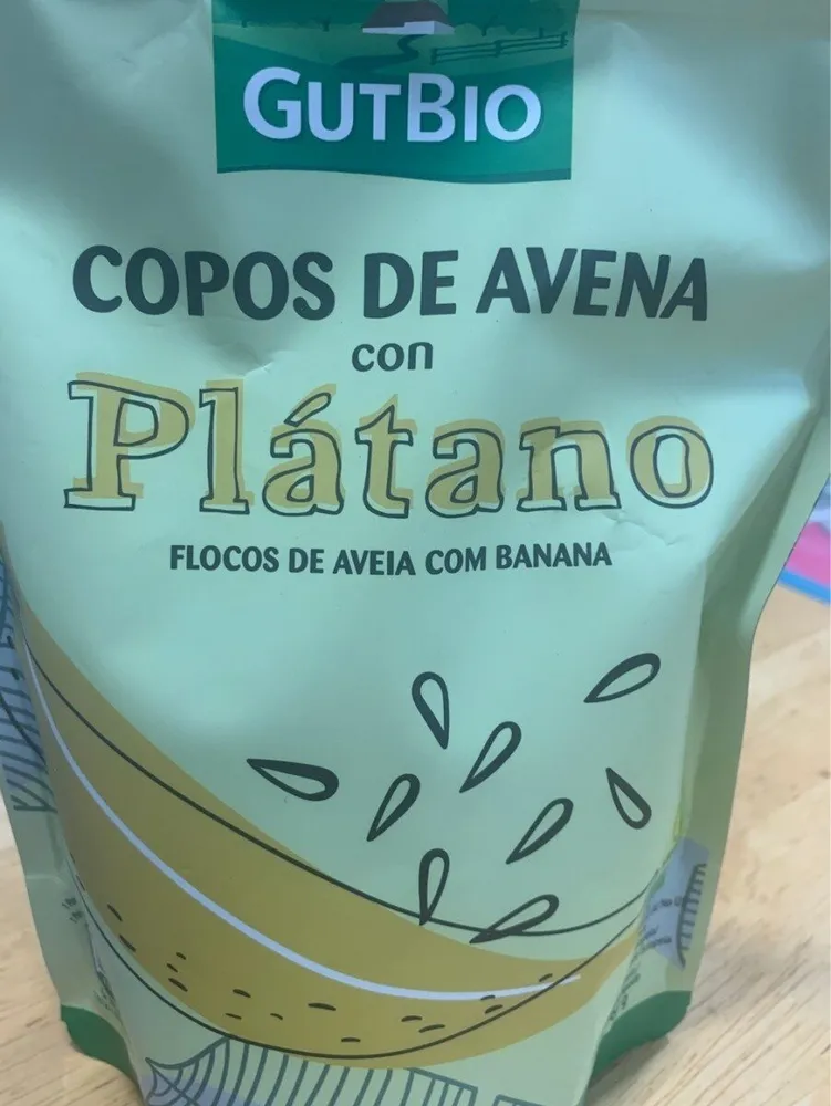Copos de avena con plátano