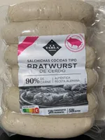 Salchichas cocidas tipo Bratwrust