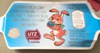 Monedas de chocolate con leche
