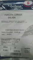 Panceta curada salada