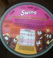 Swing espumas dulces cubiertas de cacao