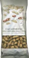 Cacahuetes con cáscara tostados sin sal