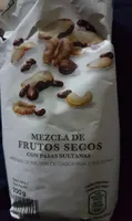 Mezcla de frutos secos con pasas sultanas
