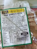 Pane bianco a fette