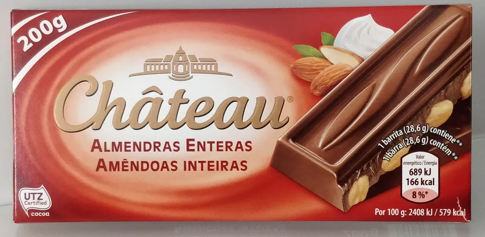 Tablette de chocolat amande