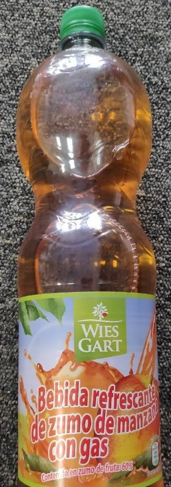 Refresco de zumo de manzana con gas