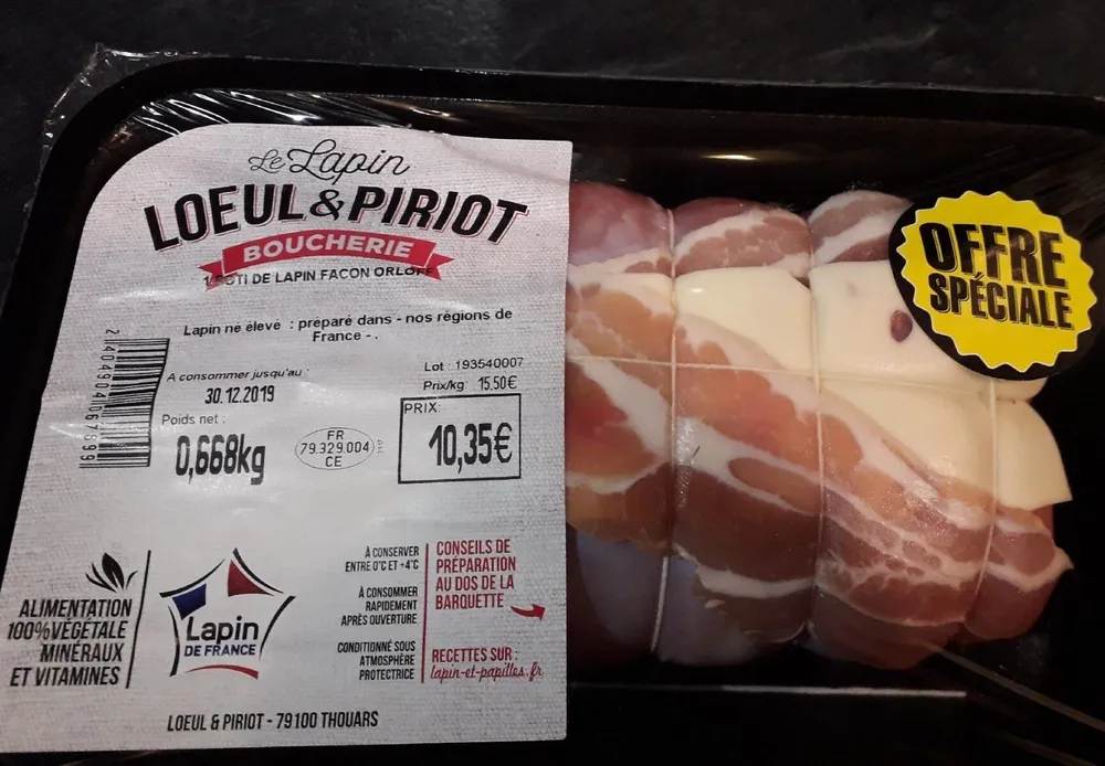 Rôti de lapin façon Orloff