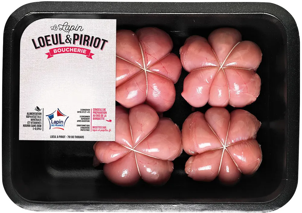 4 Ballotins de lapin farcis aux petits légumes