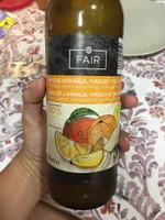 Zumo de naranja, mango y plátano