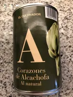 Corazones de alcachofa al natural