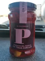 Pimientos del piquillo en tiras asados con ajo