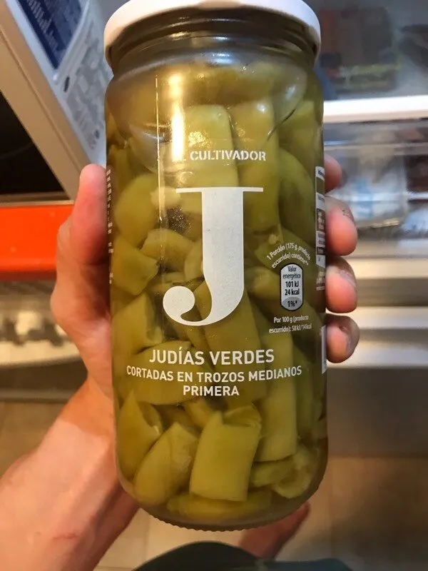 Judias verdes cortadas en trozos medianos primera