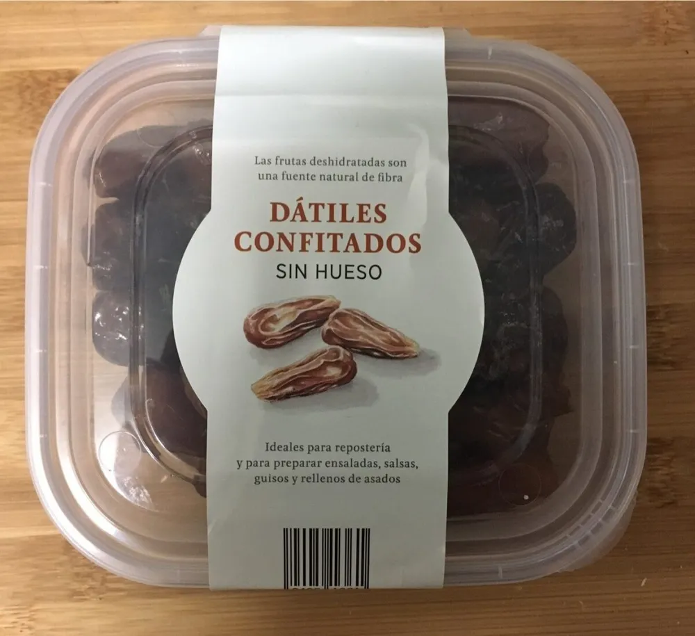 Dátiles confitados sin hueso