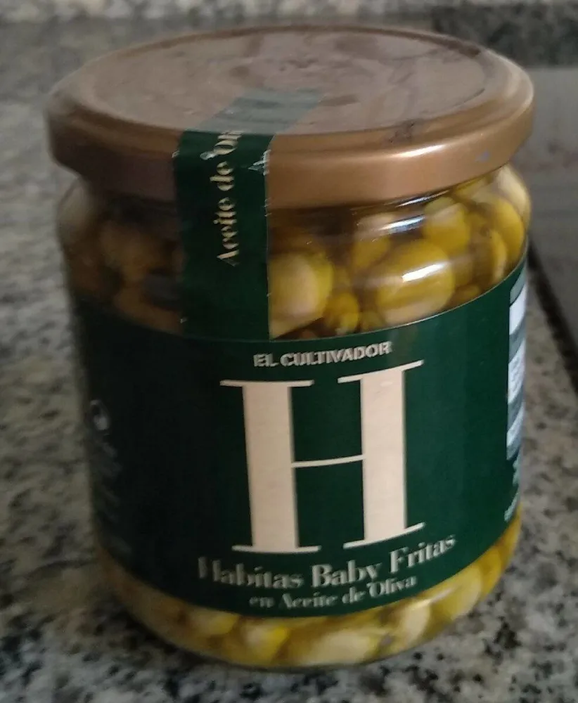Habitas baby fritas en aceite de oliva