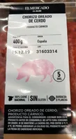 Chorizo oreado de cerdo