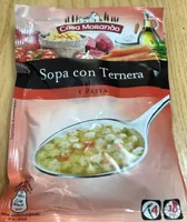 Sopa con ternera