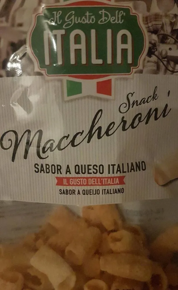 Snack Maccheroni Sabor a Queso Italiano
