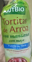 Tortitas de arroz con manzana