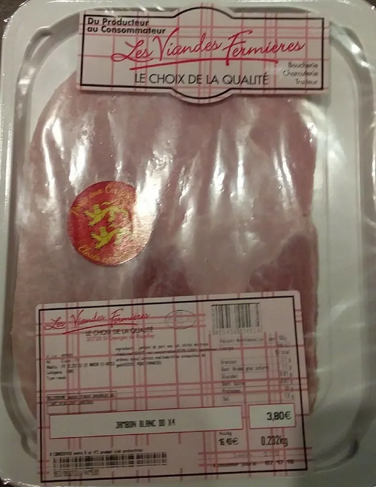 Jambon blanc dd×4