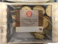 Galletas de avena con chocolate belga