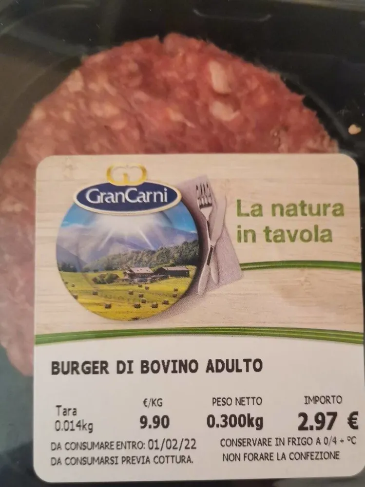 Hamburger di Bovino