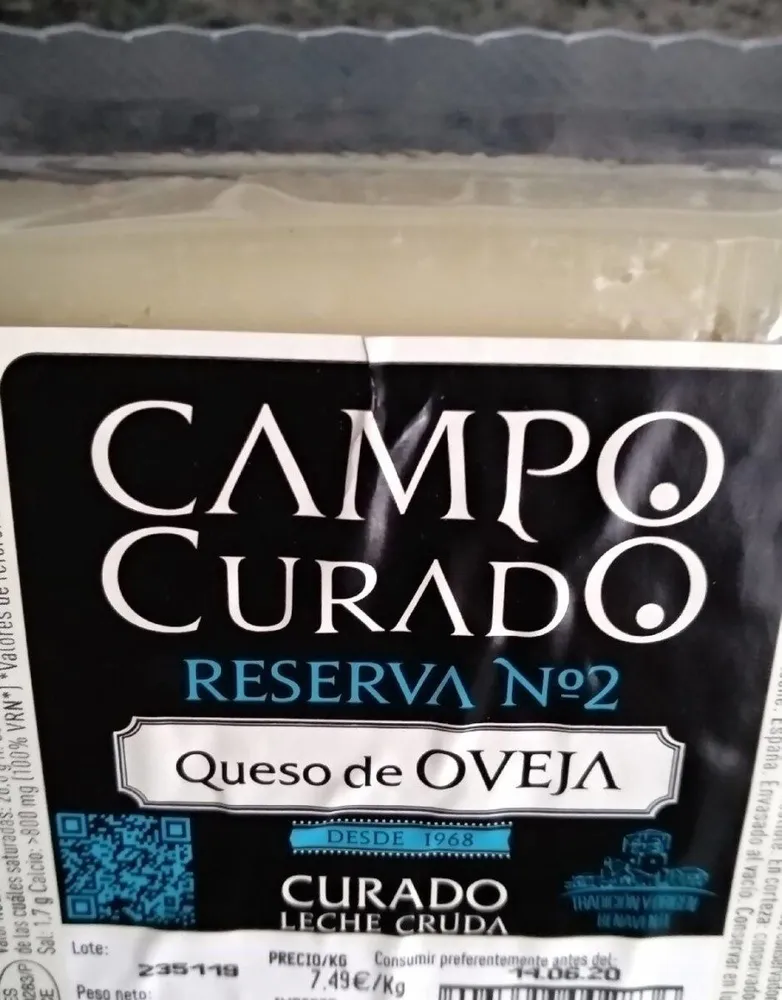 Queso curado de oveja