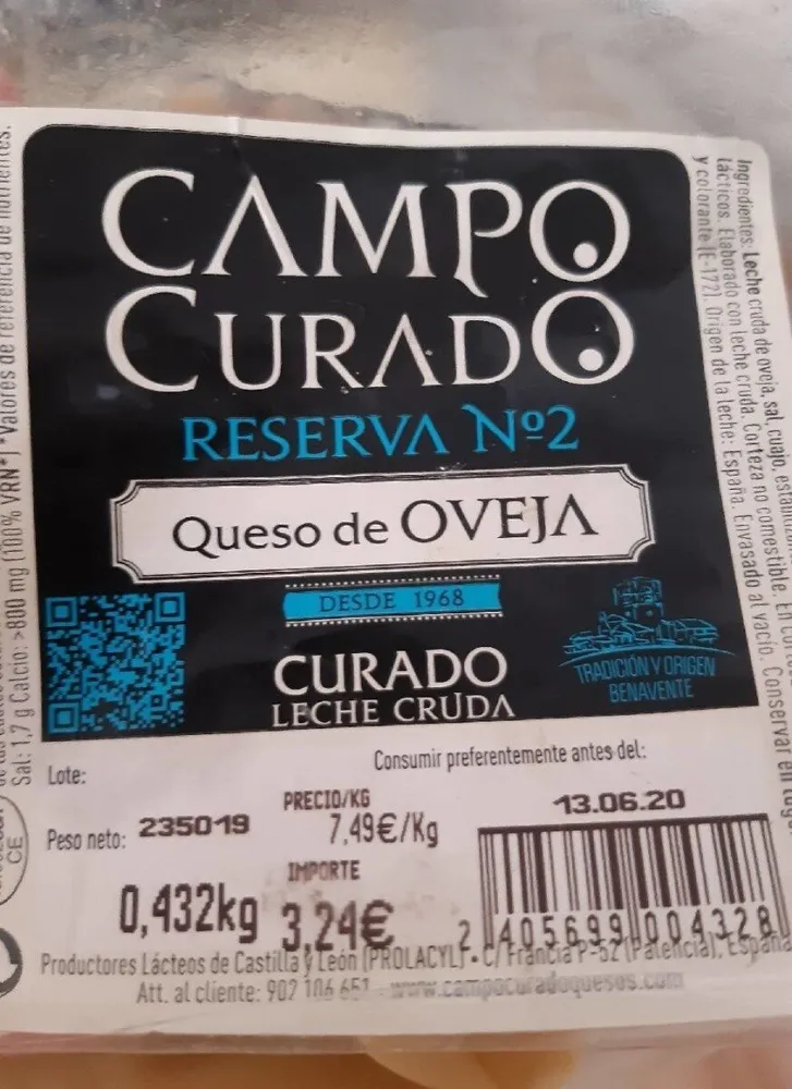 Queso de oveja curado