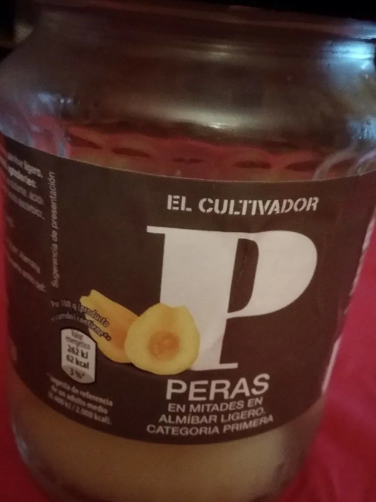 Peras en almibar