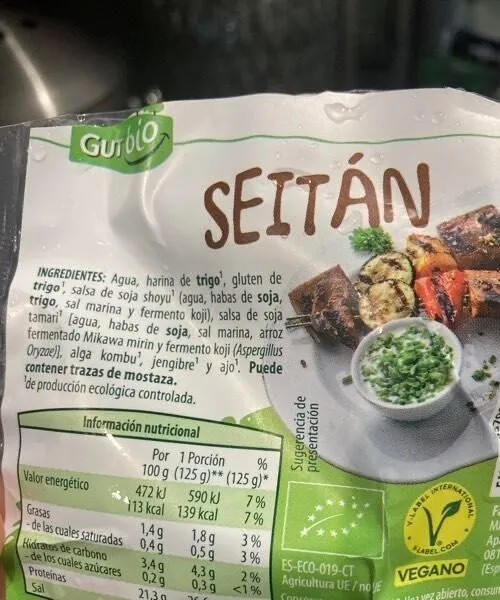 Seitán/ Tempeh de soja macerado