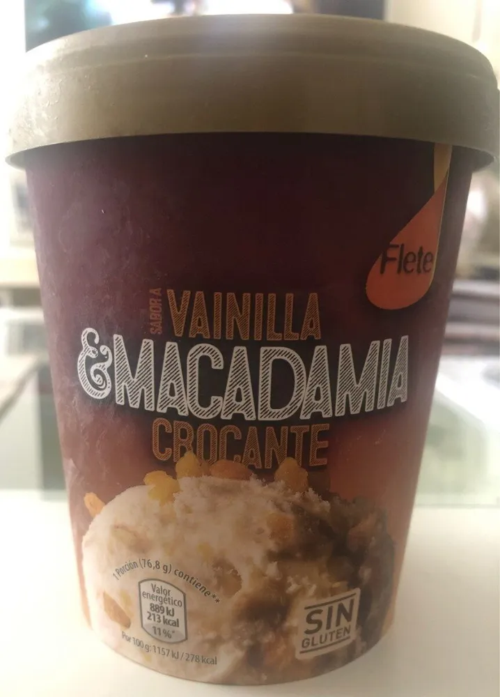 Sabor a vainilla & macadamia crocante