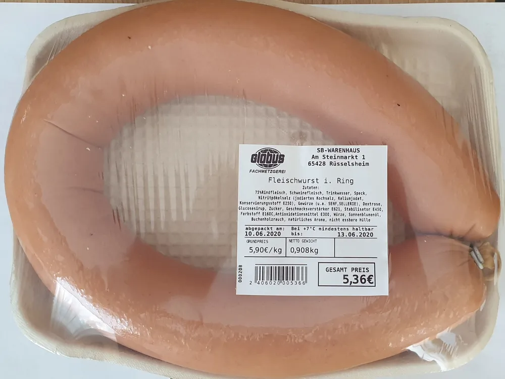 Fleischwurst i. Ring