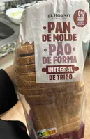 Pan de molde integral de trigo