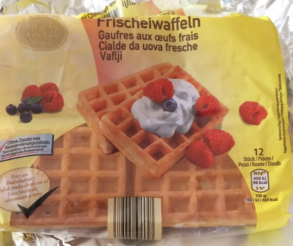 Gauffres aux oeufs frais