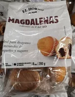 Magdalenas rellenas de cacao