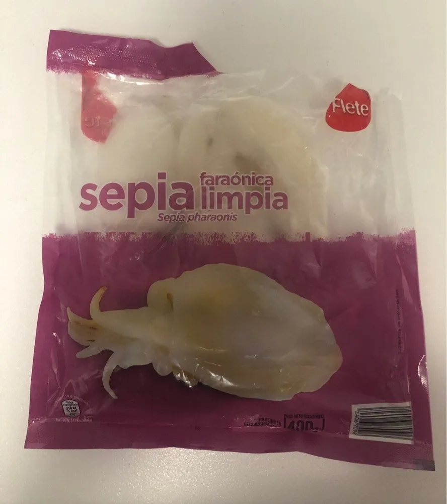 Sepia faraónica limpia