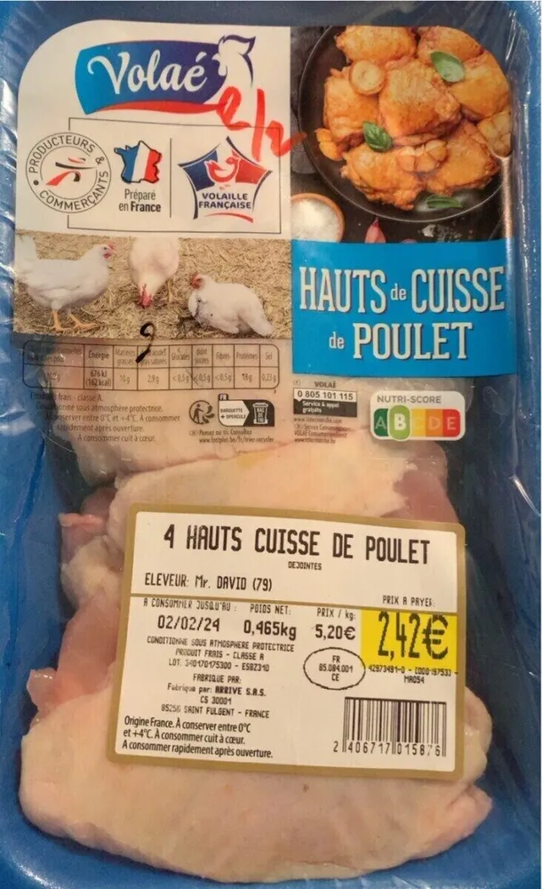 Hauts de cuisses de poulet