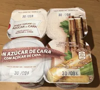 Yogur natural con azúcar moreno de caña