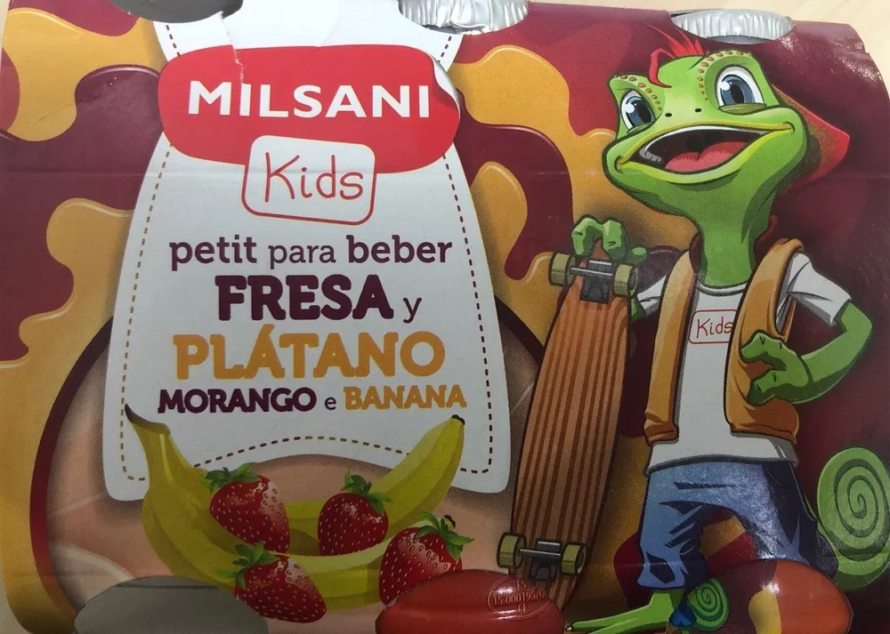 Petit para beber - Fresa y plátano