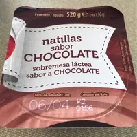 natillas sabor CHOCOLATE