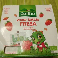 Yogur batido fresa y plátano