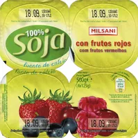 Postre de soja frutos rojos