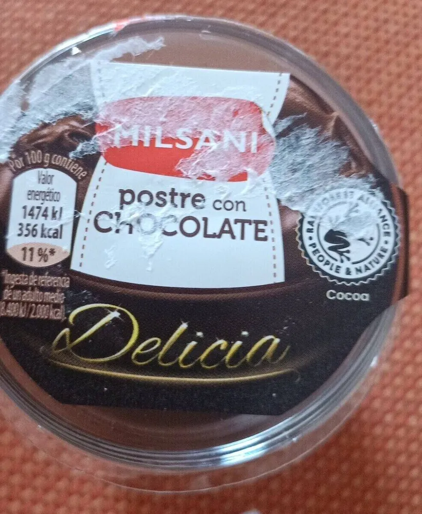 Postre chocolate Delicia