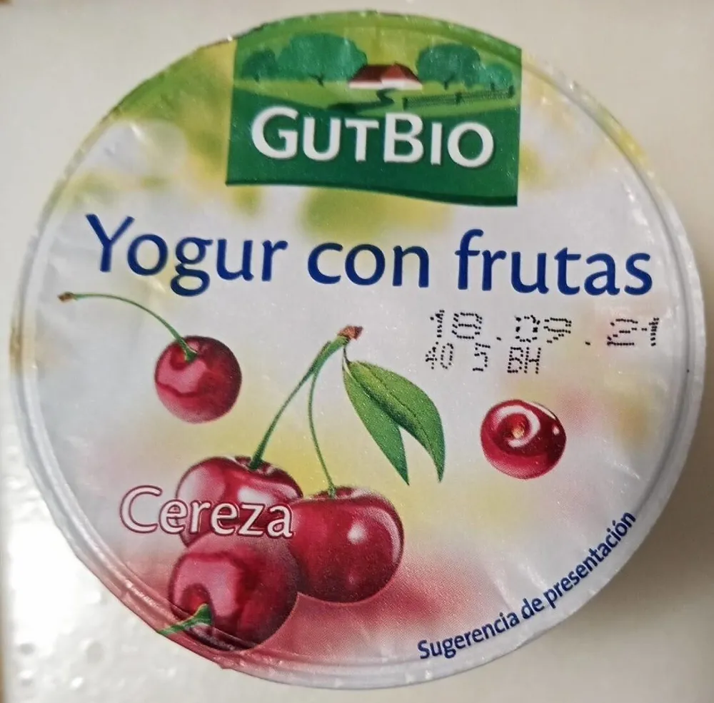 Yogurt con frutas Cereza